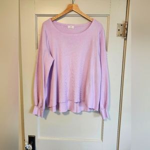 Anthropologie Lavender Sweater Top